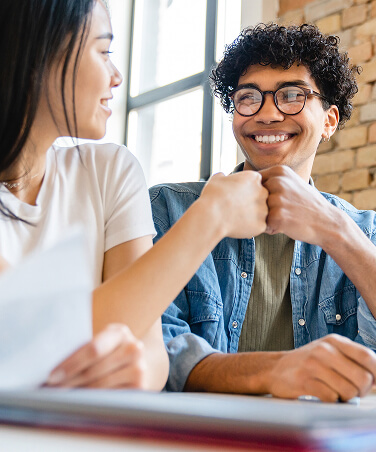 People talking about studying abroad